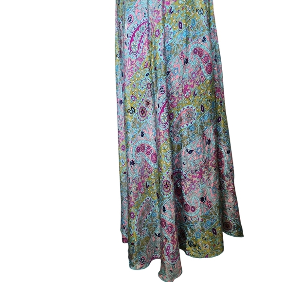 Nwt bohemian boutique backless floral halter paisley dress - Picture 6 of 11